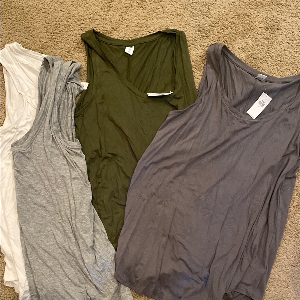Bundle of 4 Old Navy Luxe Tank Tops